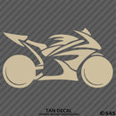 Sport Bike Motorcycle Silhouette Vinyl Decal - S4S Designs