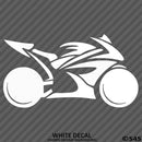 Sport Bike Motorcycle Silhouette Vinyl Decal - S4S Designs