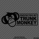 Protected By Trunk Monkey Funny Vinyl Decal Version 2 - S4S Designs