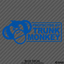 Protected By Trunk Monkey Funny Vinyl Decal Version 2 - S4S Designs