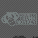 Protected By Trunk Monkey Funny Vinyl Decal Version 2 - S4S Designs