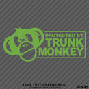 Protected By Trunk Monkey Funny Vinyl Decal Version 2 - S4S Designs