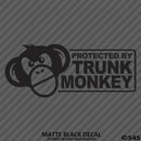 Protected By Trunk Monkey Funny Vinyl Decal Version 2 - S4S Designs