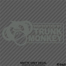 Protected By Trunk Monkey Funny Vinyl Decal Version 2