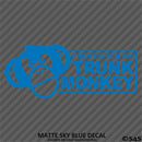 Protected By Trunk Monkey Funny Vinyl Decal Version 2