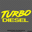 Turbo Diesel Automotive Vinyl Decal