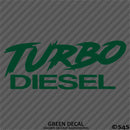 Turbo Diesel Automotive Vinyl Decal