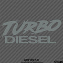 Turbo Diesel Automotive Vinyl Decal