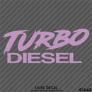 Turbo Diesel Automotive Vinyl Decal