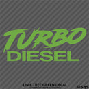 Turbo Diesel Automotive Vinyl Decal