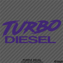 Turbo Diesel Automotive Vinyl Decal