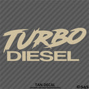 Turbo Diesel Automotive Vinyl Decal