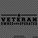 Business Decal: "Veteran Owned and Operated" Vinyl Decal - S4S Designs