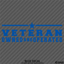 Business Decal: "Veteran Owned and Operated" Vinyl Decal - S4S Designs