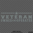 Business Decal: "Veteran Owned and Operated" Vinyl Decal - S4S Designs
