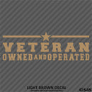 Business Decal: "Veteran Owned and Operated" Vinyl Decal - S4S Designs