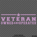Business Decal: "Veteran Owned and Operated" Vinyl Decal - S4S Designs
