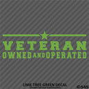 Business Decal: "Veteran Owned and Operated" Vinyl Decal - S4S Designs