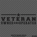 Business Decal: "Veteran Owned and Operated" Vinyl Decal - S4S Designs