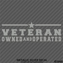Business Decal: "Veteran Owned and Operated" Vinyl Decal - S4S Designs