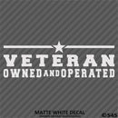 Business Decal: "Veteran Owned and Operated" Vinyl Decal - S4S Designs