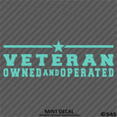 Business Decal: "Veteran Owned and Operated" Vinyl Decal - S4S Designs