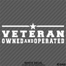 Business Decal: "Veteran Owned and Operated" Vinyl Decal - S4S Designs
