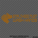 Business Decal: "Employees Must Wash Hands" Vinyl Decal - S4S Designs