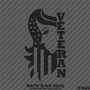 American Flag: Woman Veteran Patriotic Vinyl Decal