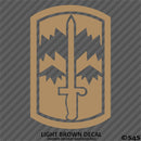 171st Infantry Brigade US Army Military Vinyl Decal
