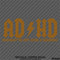 ADHD Funny Parody Vinyl Decal