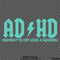 ADHD Funny Parody Vinyl Decal