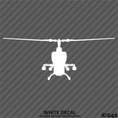 AH1 Cobra Attack Helicopter Front Silhouette Military Vinyl Decal