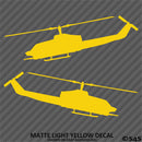 AH1 Cobra Attack Helicopter Silhouette Military Vinyl Decal (PAIR)