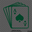 Ace Of Spades Playing Card Deck Vinyl Decal