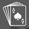Ace Of Spades Playing Card Deck Vinyl Decal