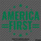 America First Patriotic MAGA Vinyl Decal