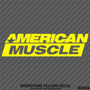 American Muscle Classic Car Show Vinyl Decal