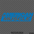 American Muscle Classic Car Show Vinyl Decal