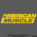 American Muscle Classic Car Show Vinyl Decal