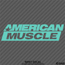 American Muscle Classic Car Show Vinyl Decal
