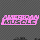 American Muscle Classic Car Show Vinyl Decal