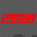 American Muscle Classic Car Show Vinyl Decal