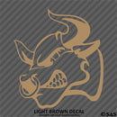 Angry Bull Silhouette Vinyl Decal
