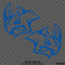 Angry Rhino Silhouette (PAIR) Vinyl Decal