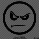 Angry Smiley Face Automotive Vinyl Decal