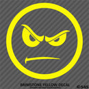 Angry Smiley Face Automotive Vinyl Decal
