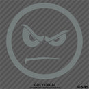 Angry Smiley Face Automotive Vinyl Decal