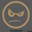 Angry Smiley Face Automotive Vinyl Decal