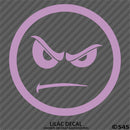 Angry Smiley Face Automotive Vinyl Decal